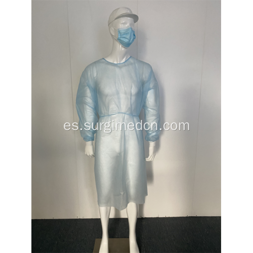 Ropa de vestidos de aislamiento impermeable médico desechable